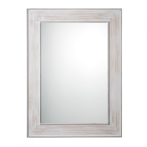 Specchio con cornice color oro e bianco - la bottega dell'arte