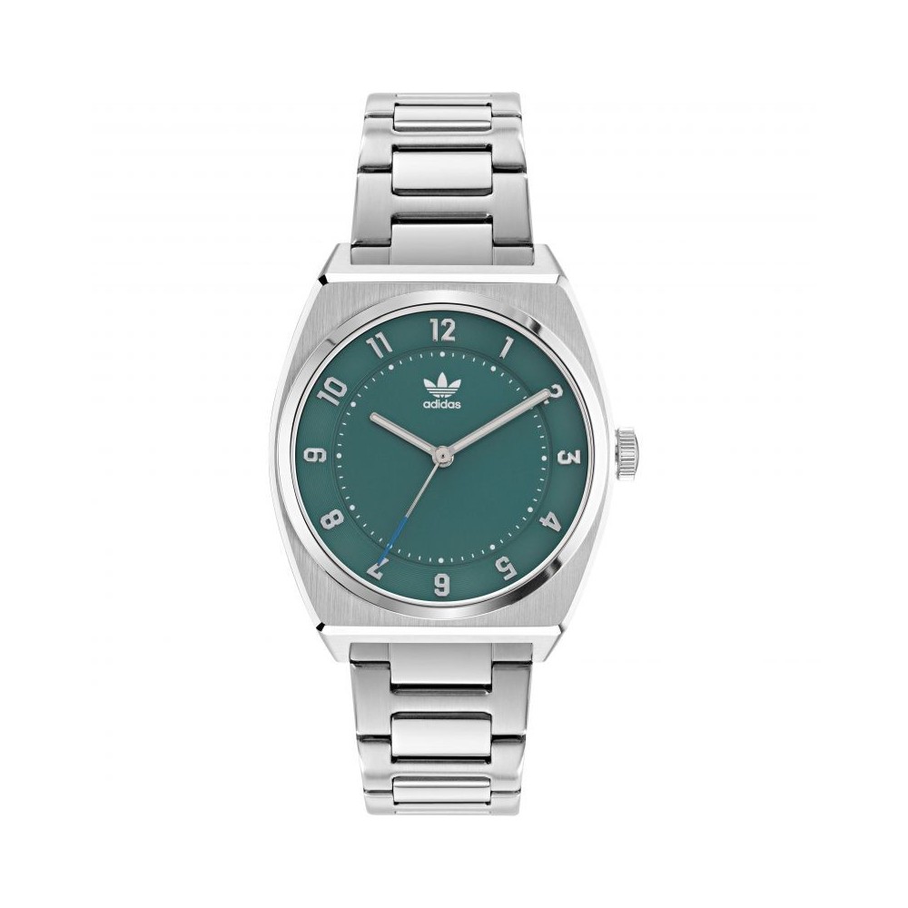 ADIDAS OROLOGIO CODE TWO GREEN SILVER SS BRACE
